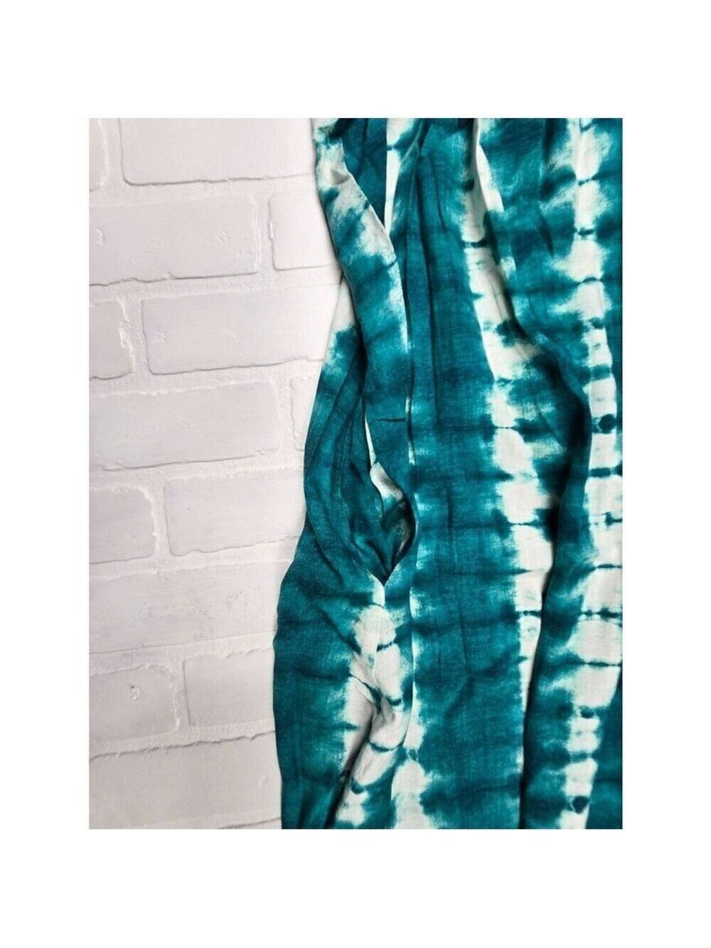 Ava & Viv Teal Print Sun Dress 3X - Picture 3 of 4